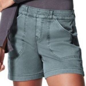 Spanx 2X gray twill 6 inch shorts